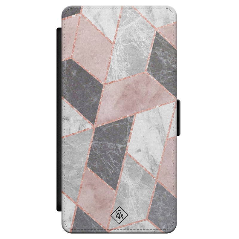 Casimoda Samsung Galaxy S21 flipcase - Stone grid