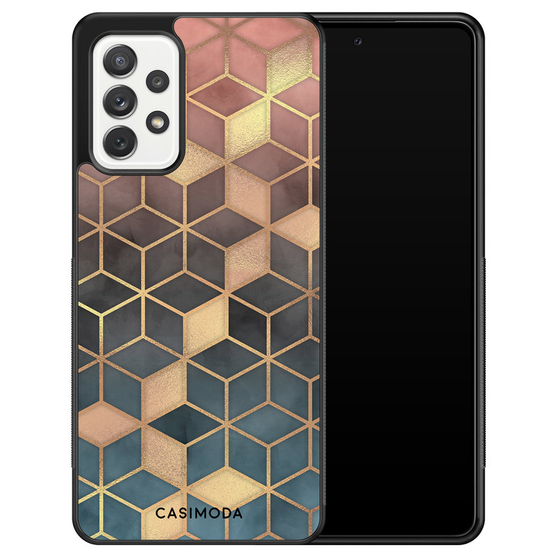 Casimoda Samsung Galaxy A72 hoesje - Cubes art