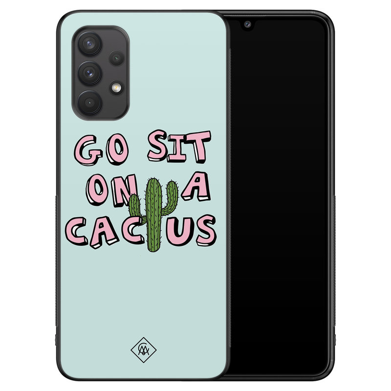 Casimoda Samsung Galaxy A32 4G hoesje - Go sit on a cactus