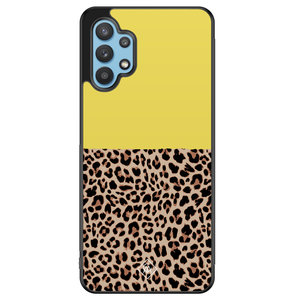 Casimoda Samsung Galaxy A32 5G hoesje - Luipaard geel