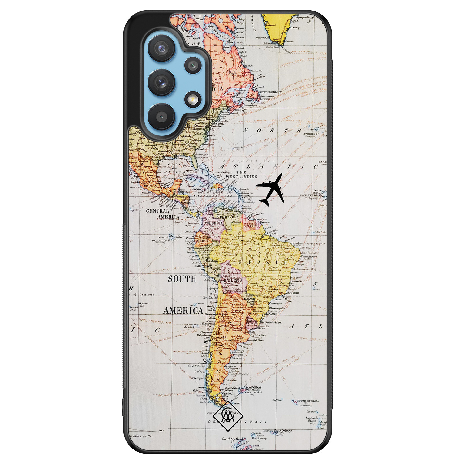 Samsung Galaxy A32 5G hoesje Wereldkaart