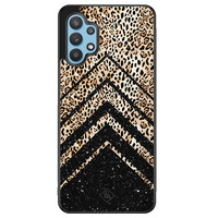 Casimoda Samsung Galaxy A32 5G hoesje - Chevron luipaard