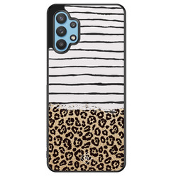 Casimoda Samsung Galaxy A32 5G hoesje - Leopard lines