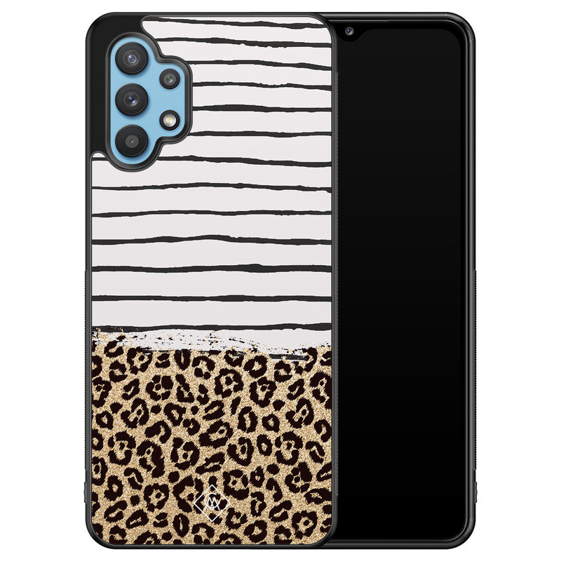 Casimoda Samsung Galaxy A32 5G hoesje - Leopard lines