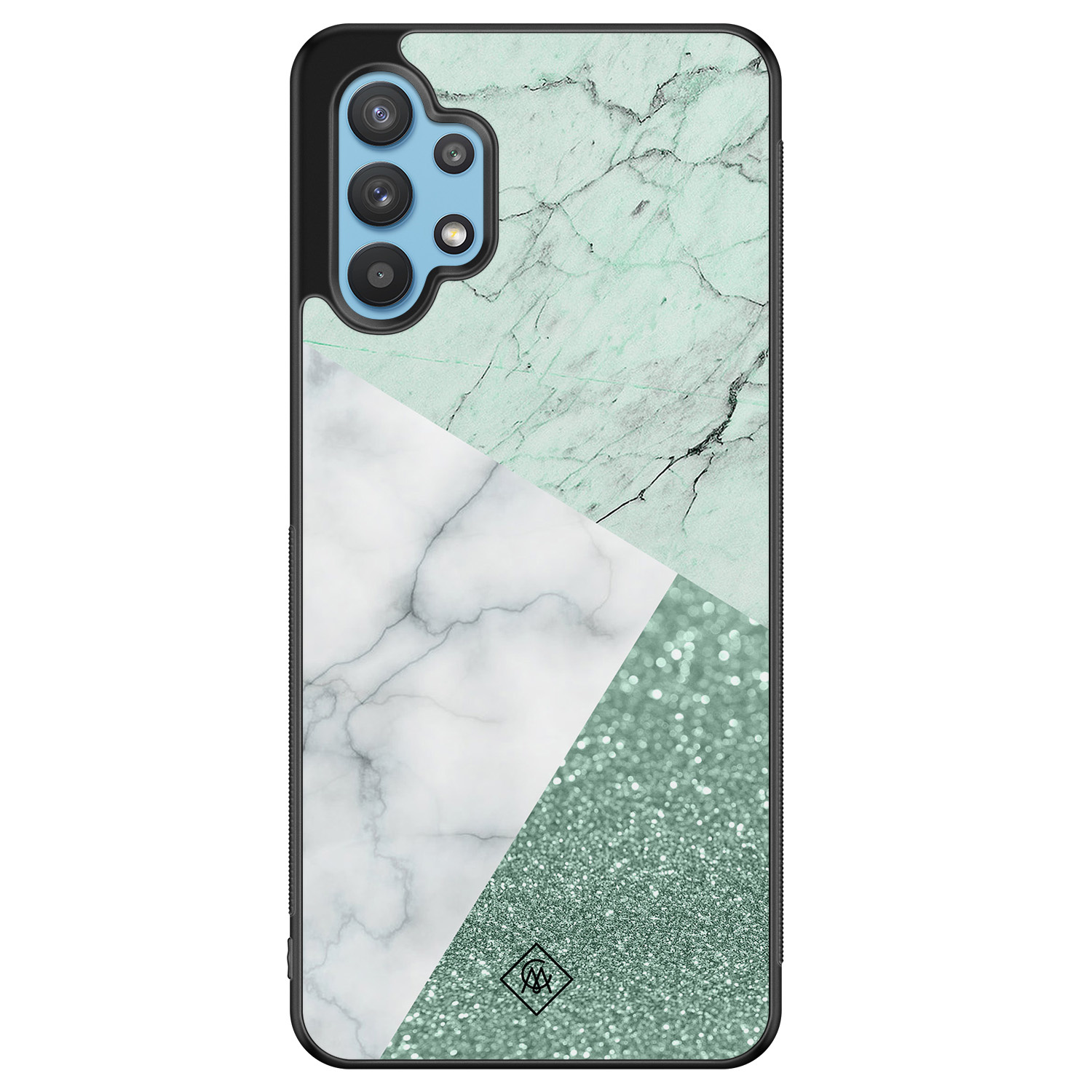 Samsung Galaxy A32 5G hoesje Minty marmer collage