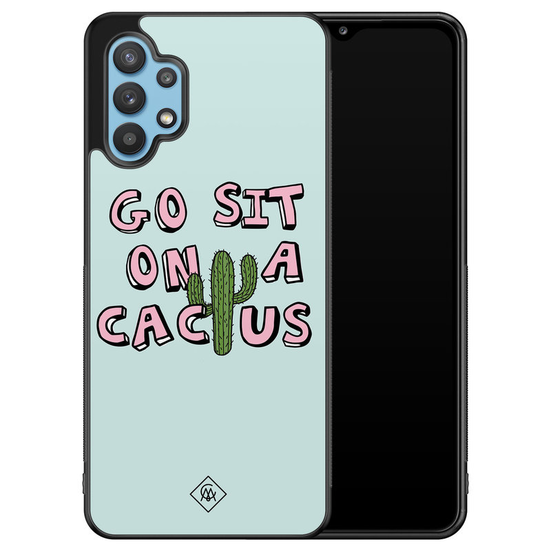 Casimoda Samsung Galaxy A32 5G hoesje - Go sit on a cactus