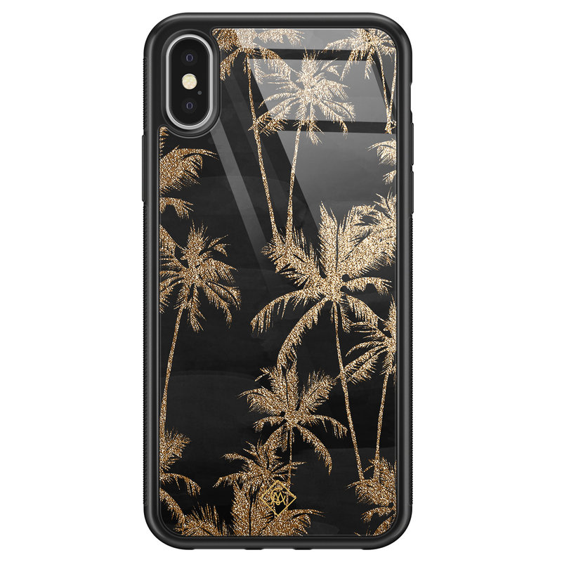 Casimoda iPhone X/XS glazen hardcase - Palmbomen