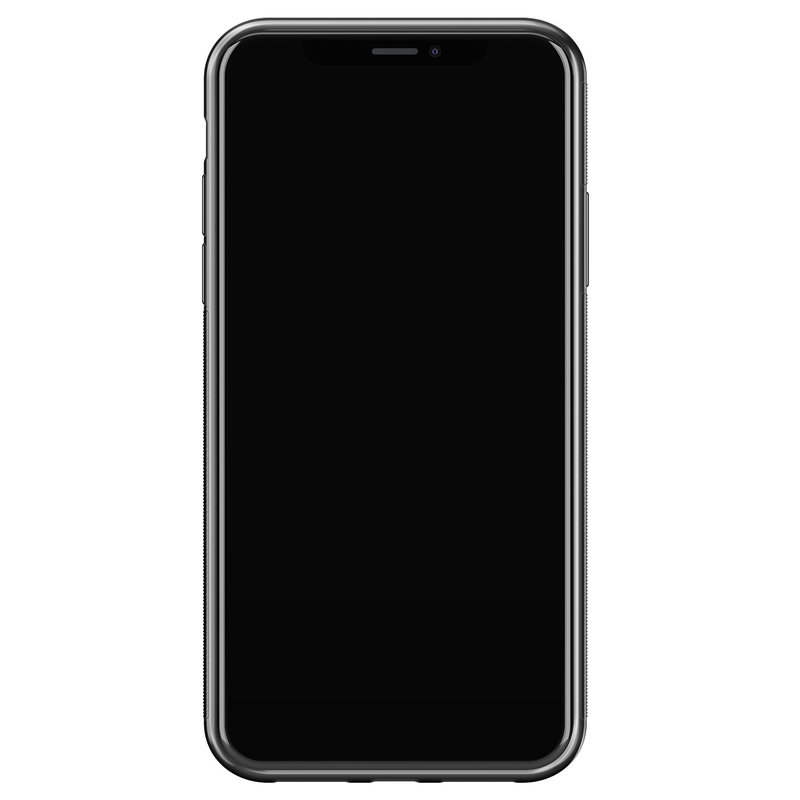 Casimoda iPhone X/XS glazen hardcase - Touch of mint