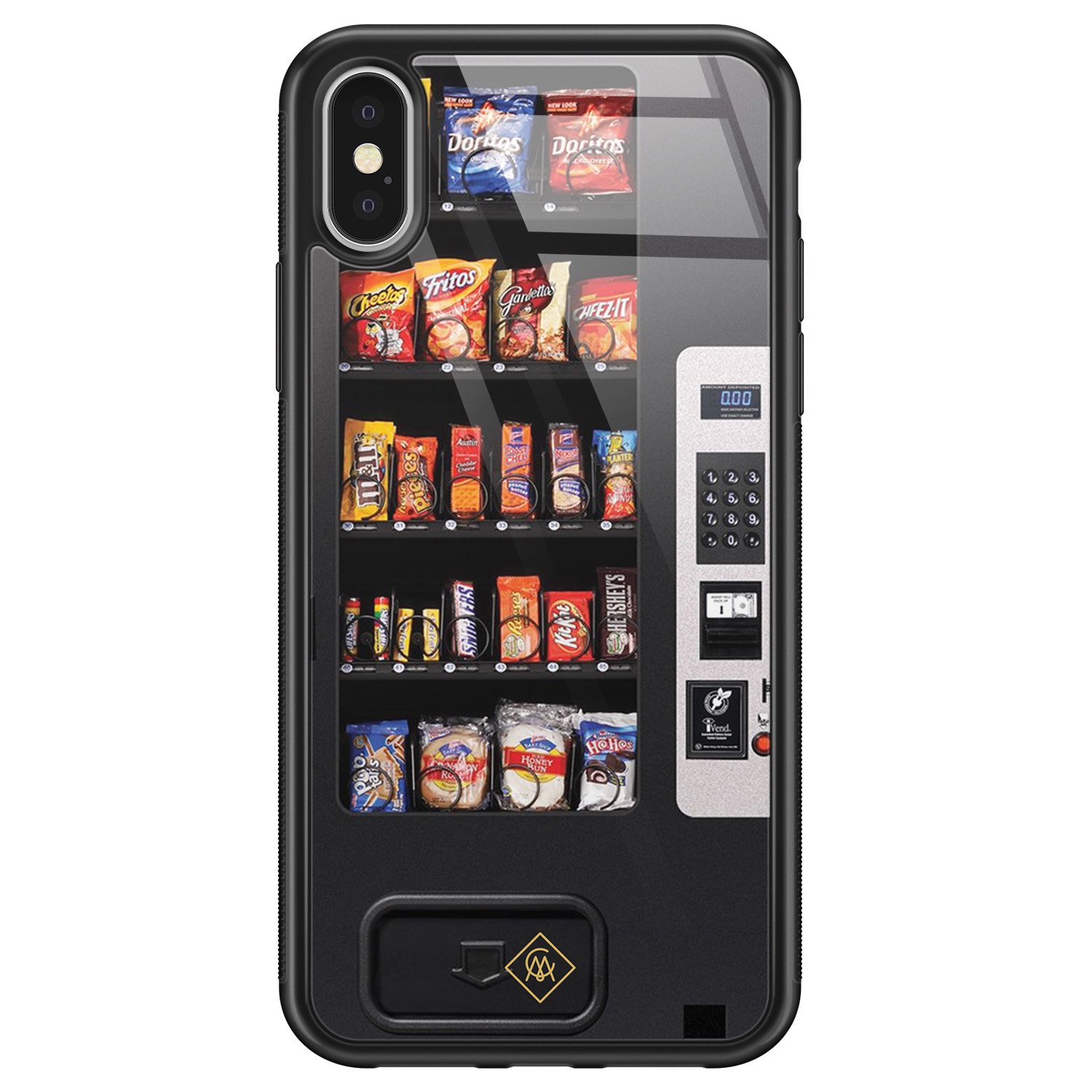 iPhone X XS glazen hardcase Snoepautomaat