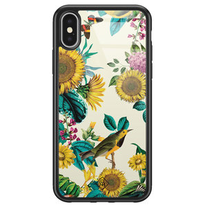 Casimoda iPhone X/XS glazen hardcase - Sunflowers