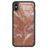 Casimoda iPhone X/XS glazen hardcase - Marble sunkissed