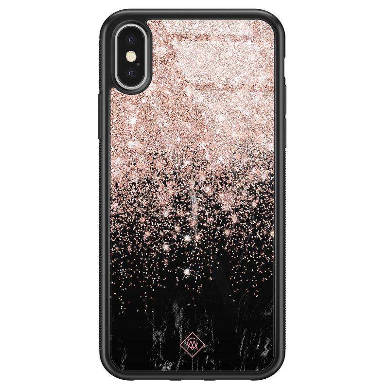 Casimoda iPhone X/XS glazen hardcase - Marmer twist