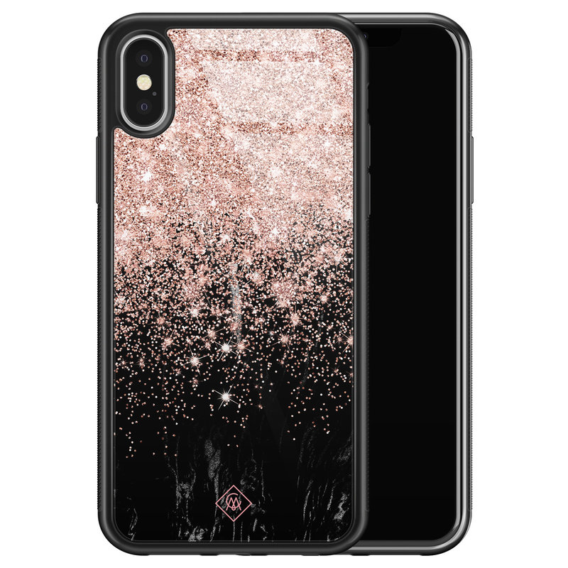 Casimoda iPhone X/XS glazen hardcase - Marmer twist