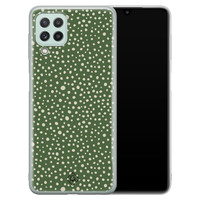 Casimoda Samsung Galaxy A22 4G siliconen hoesje - Green dots