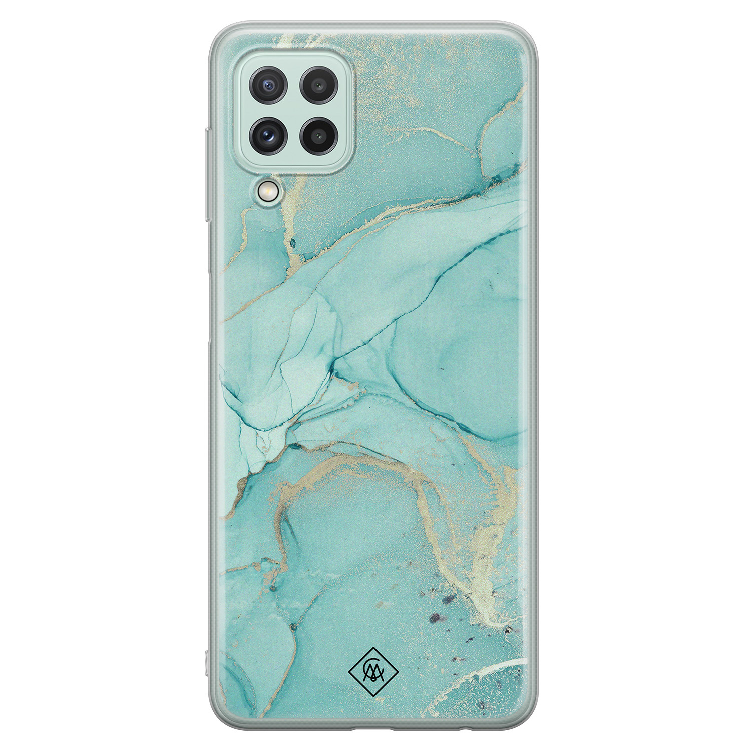 Samsung Galaxy A22 4G siliconen hoesje - Touch of mint