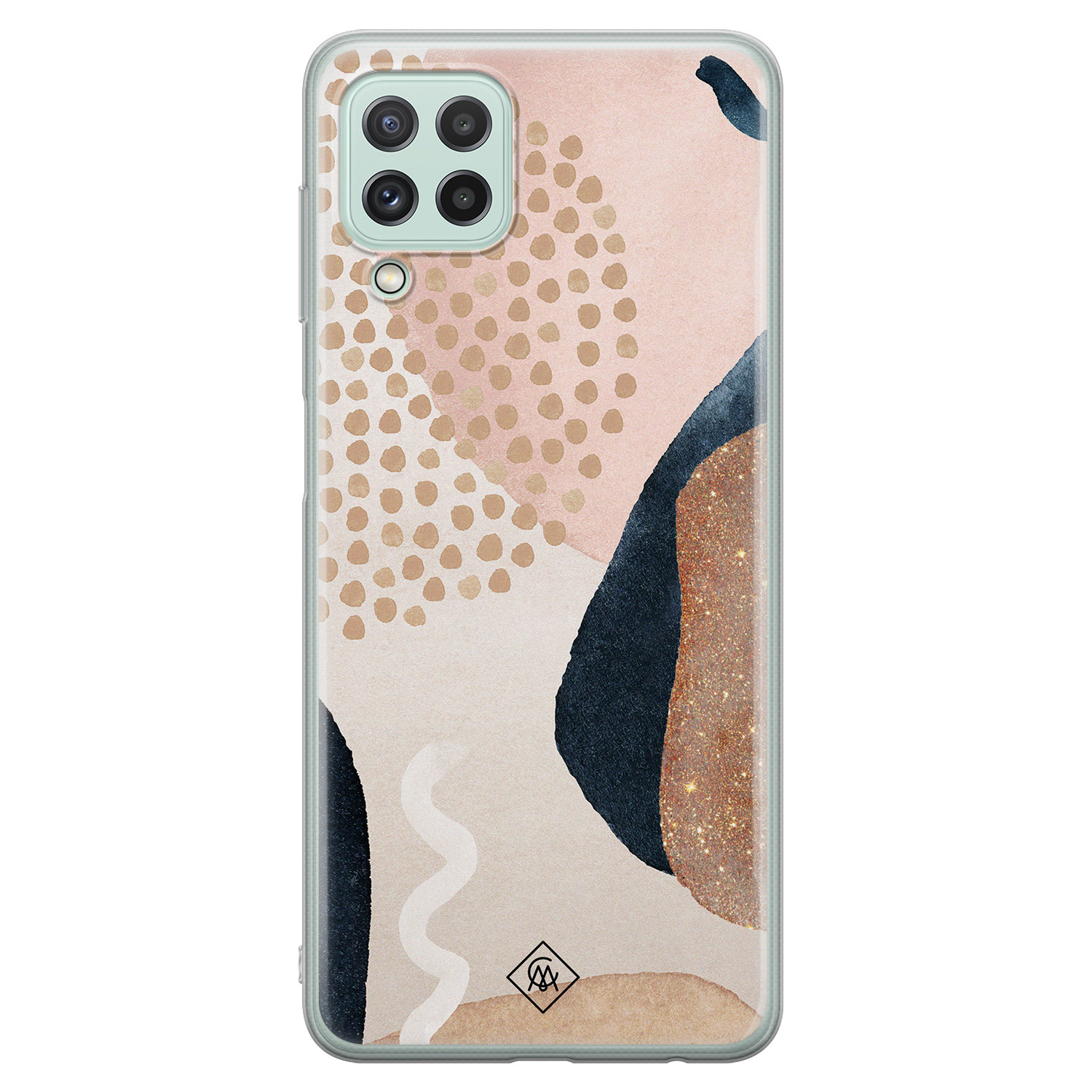 Samsung Galaxy A22 4G siliconen hoesje - Abstract dots