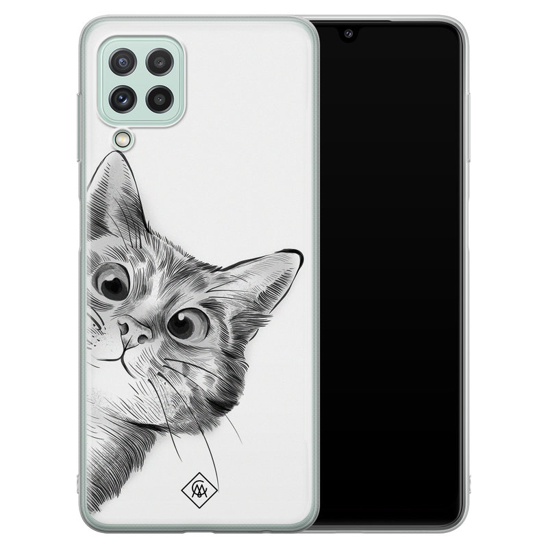 Casimoda Samsung Galaxy A22 4G siliconen hoesje - Peekaboo