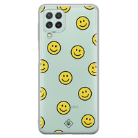 Casimoda Samsung Galaxy A22 4G siliconen hoesje - Smileys