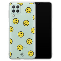 Casimoda Samsung Galaxy A22 4G siliconen hoesje - Smileys