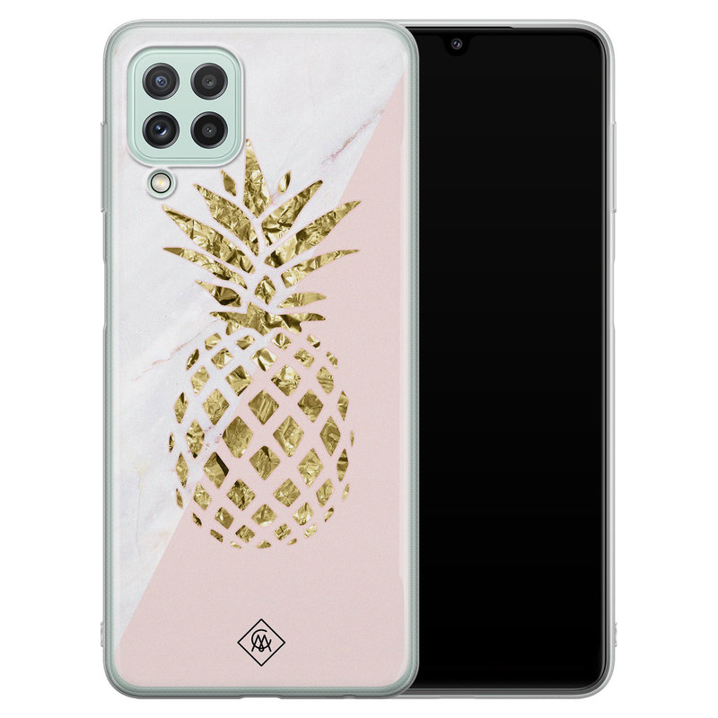 Casimoda Samsung Galaxy A22 4G siliconen hoesje - Ananas