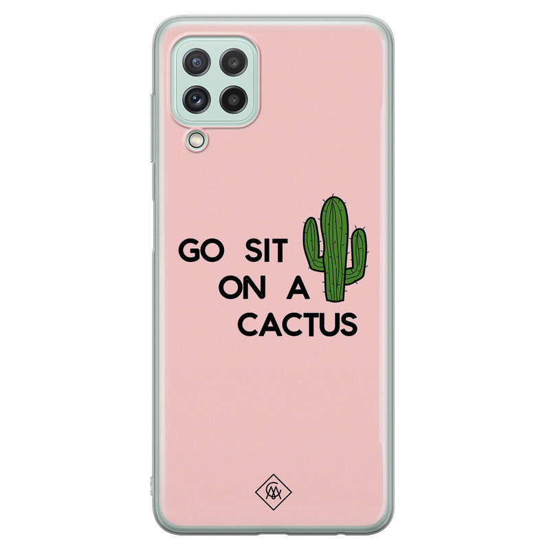 Casimoda Samsung Galaxy A22 4G siliconen hoesje - Go sit on a cactus