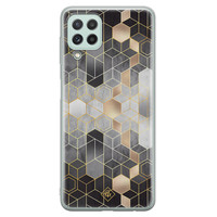 Casimoda Samsung Galaxy A22 4G siliconen hoesje - Grey cubes