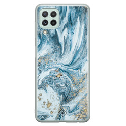 Casimoda Samsung Galaxy A22 4G siliconen hoesje - Marble sea