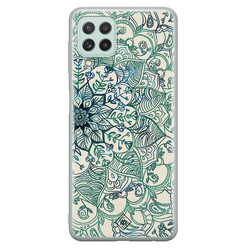 Casimoda Samsung Galaxy A22 4G siliconen hoesje - Mandala blauw