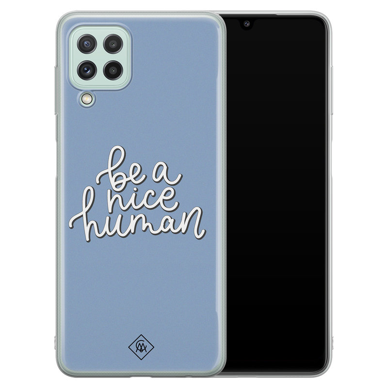 Casimoda Samsung Galaxy A22 4G siliconen hoesje - Be a nice human