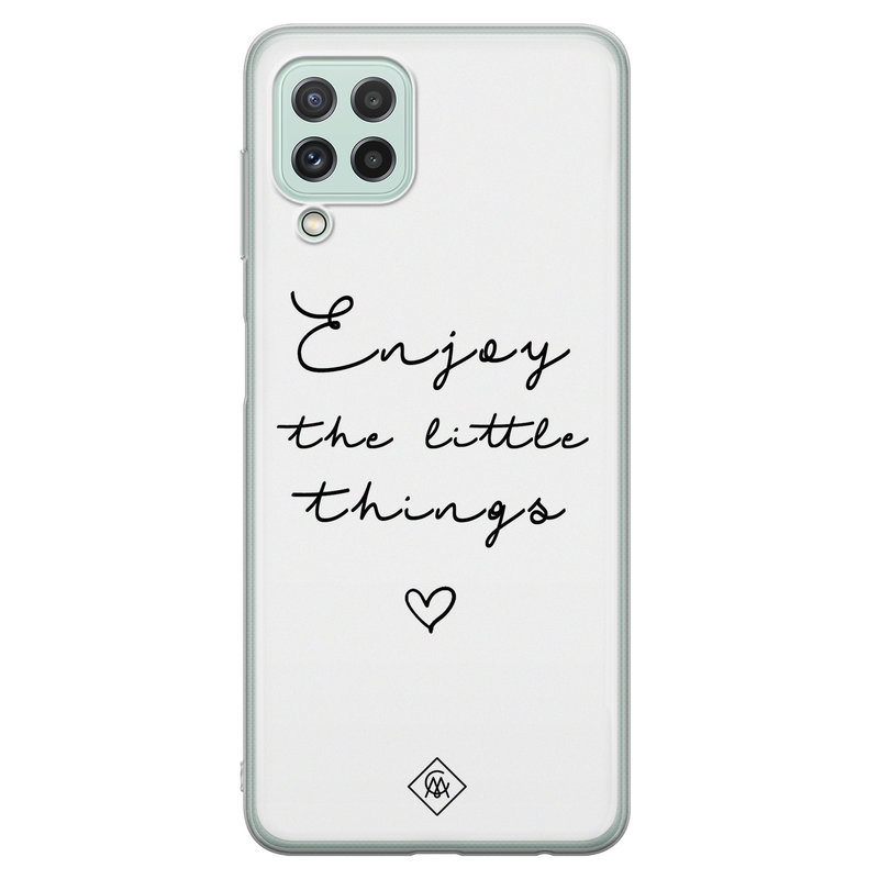 Casimoda Samsung Galaxy A22 4G siliconen hoesje - Enjoy life