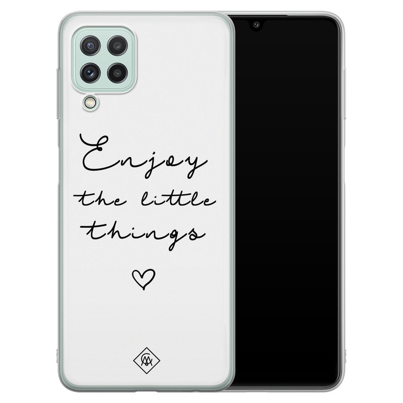 Casimoda Samsung Galaxy A22 4G siliconen hoesje - Enjoy life