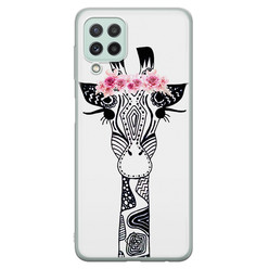 Casimoda Samsung Galaxy A22 4G siliconen hoesje - Giraffe