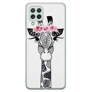 Casimoda Samsung Galaxy A22 4G siliconen hoesje - Giraffe