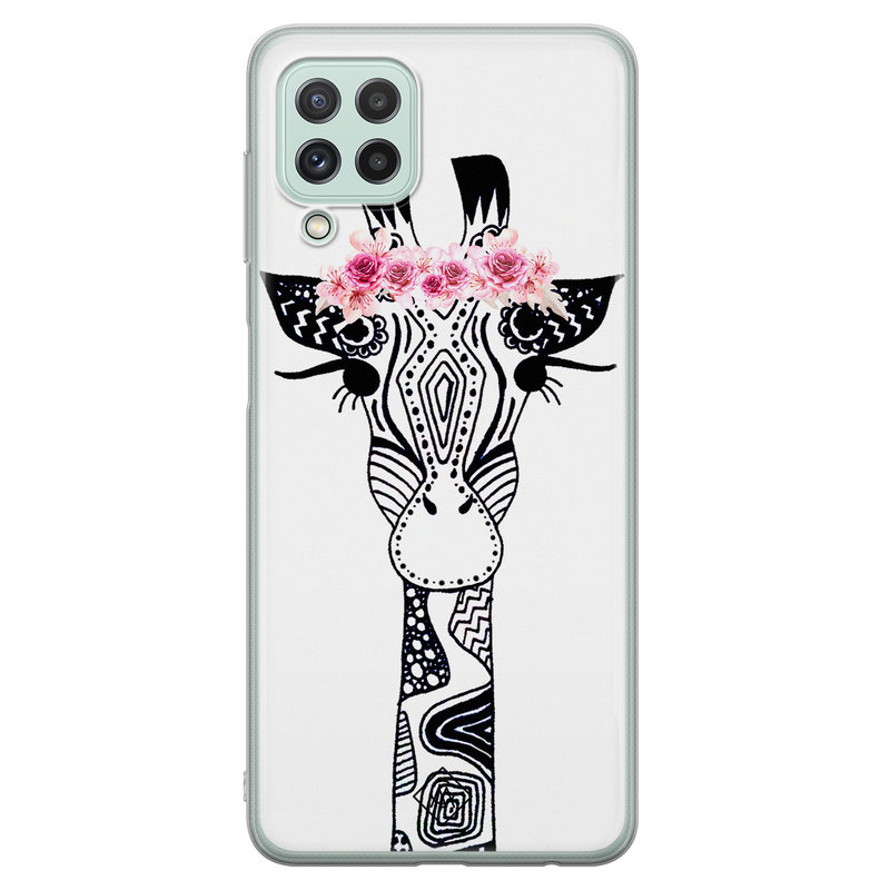 Casimoda Samsung Galaxy A22 4G siliconen hoesje - Giraffe