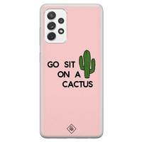 Casimoda Samsung Galaxy A52s siliconen hoesje - Go sit on a cactus
