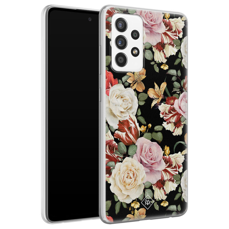 Casimoda Samsung Galaxy A52s siliconen hoesje - Flowerpower