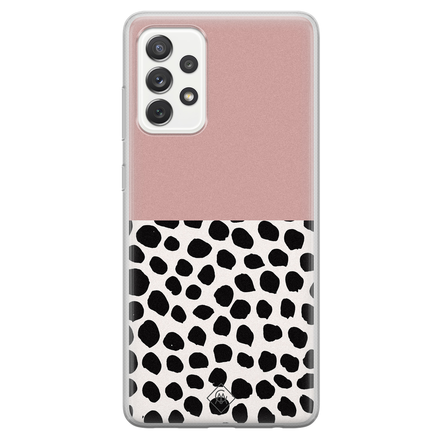 Samsung Galaxy A52s siliconen hoesje - Pink dots