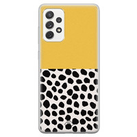 Casimoda Samsung Galaxy A52s siliconen hoesje - Yellow dots