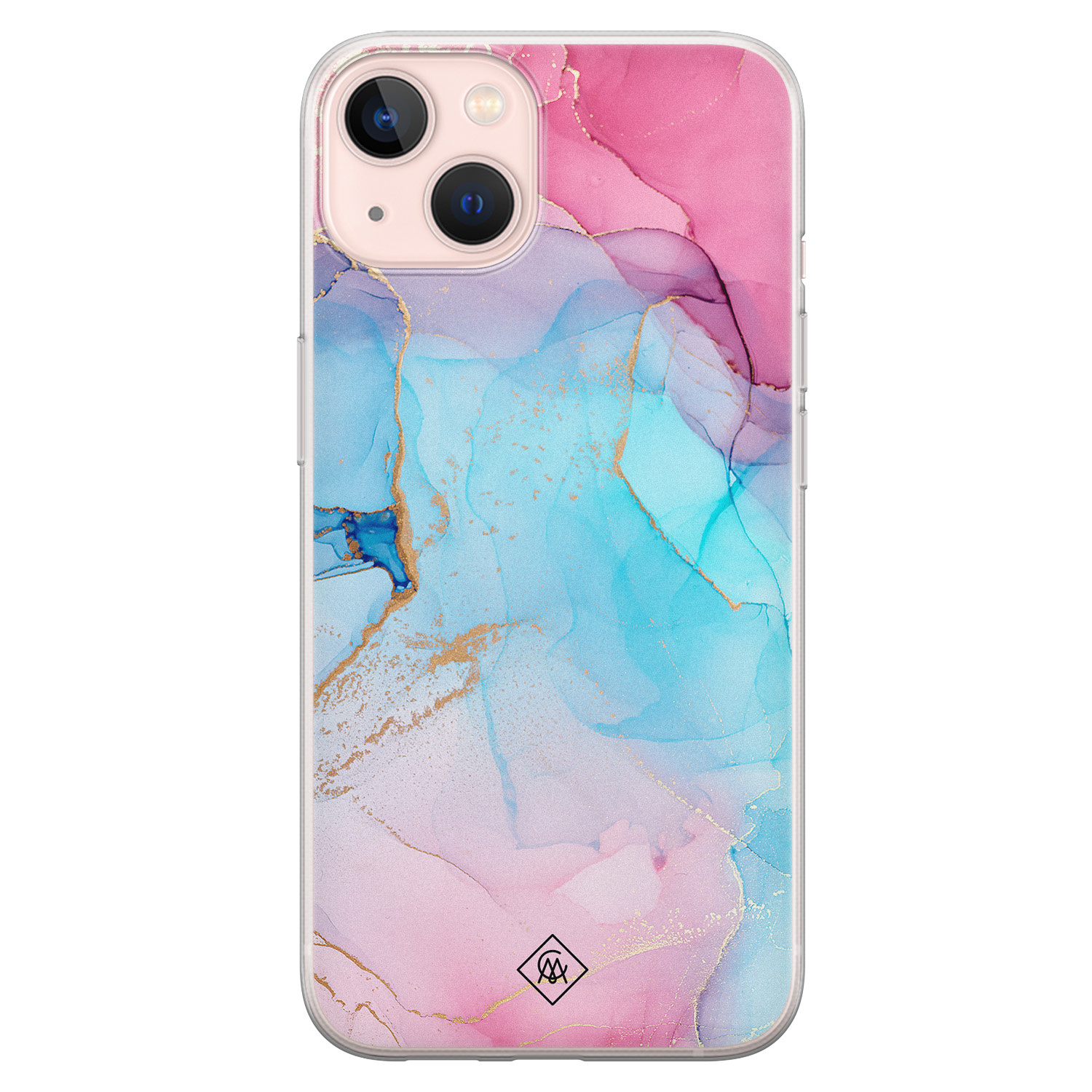 iPhone 13 siliconen hoesje Marble colorbomb