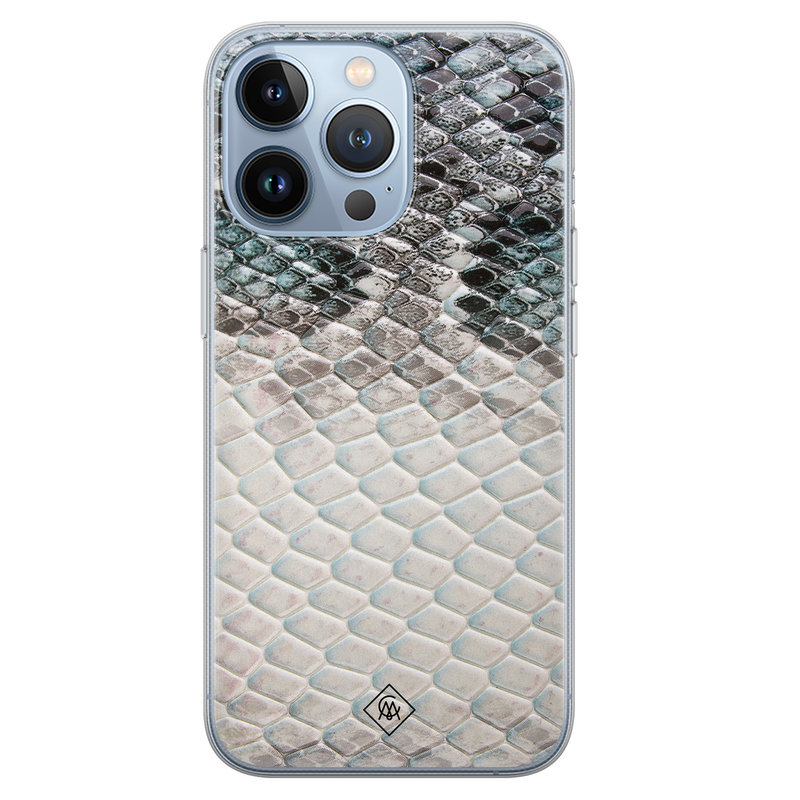 Casimoda iPhone 13 Pro siliconen hoesje - Oh my snake