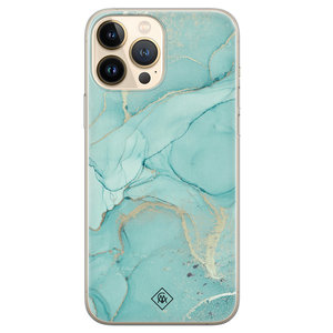 Casimoda iPhone 13 Pro Max siliconen hoesje - Touch of mint