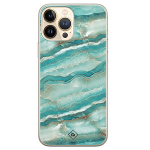 Casimoda iPhone 13 Pro Max siliconen hoesje - Mamer azuurblauw