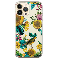 Casimoda iPhone 13 Pro Max siliconen hoesje - Sunflowers