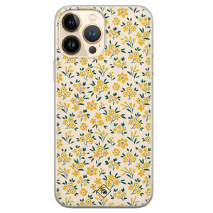 Casimoda iPhone 13 Pro Max siliconen hoesje - Yellow garden