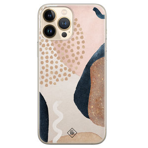 Casimoda iPhone 13 Pro Max siliconen hoesje - Abstract dots