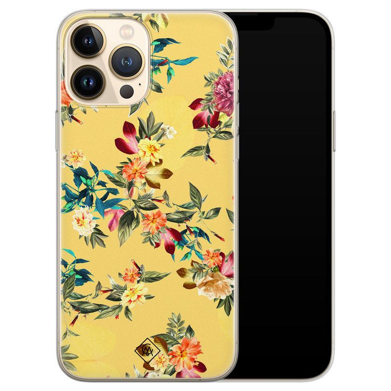 Casimoda iPhone 13 Pro Max siliconen hoesje - Floral days