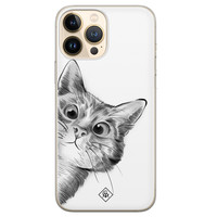 Casimoda iPhone 13 Pro Max siliconen hoesje - Peekaboo
