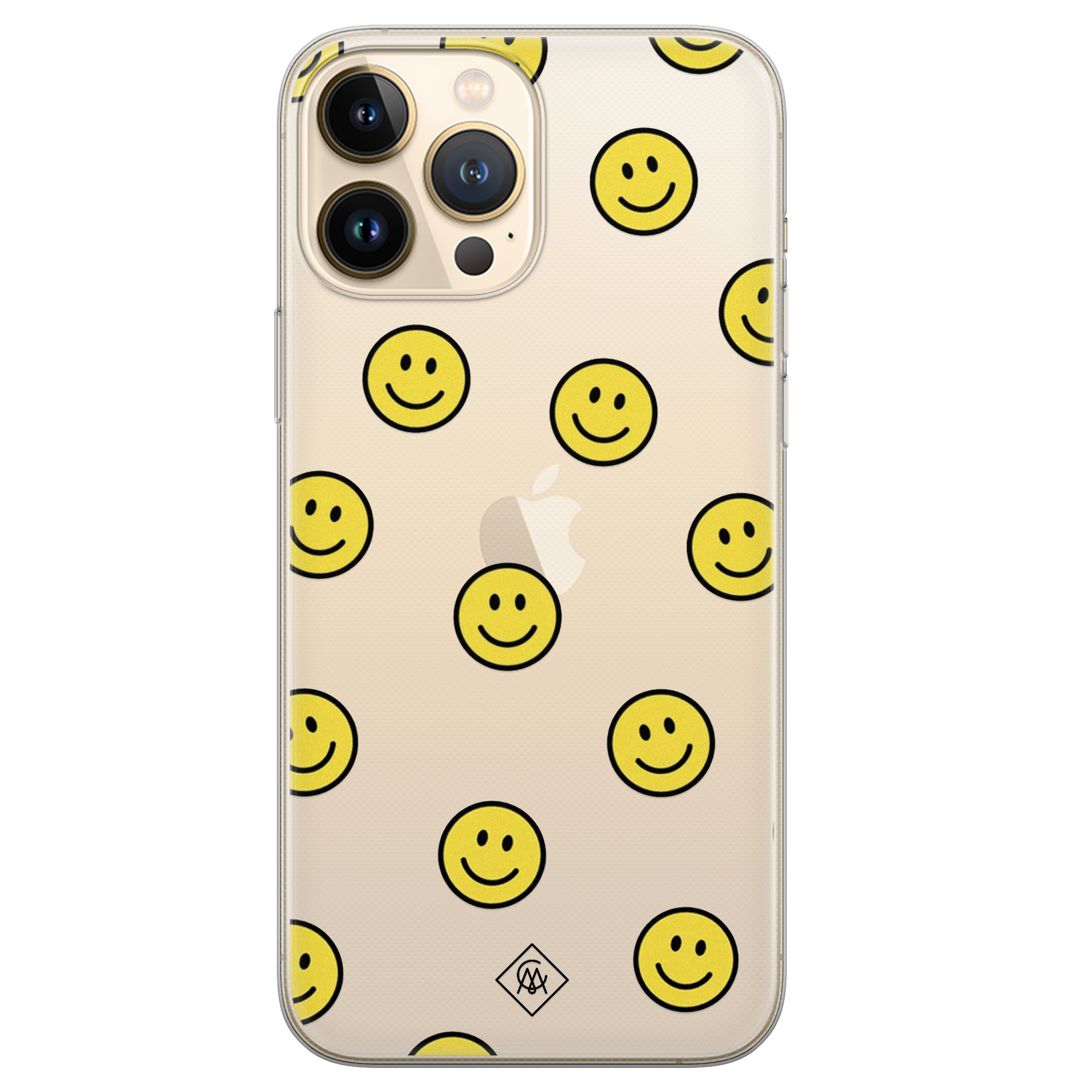 iPhone 13 Pro Max siliconen hoesje - Smileys