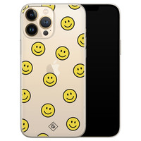 Casimoda iPhone 13 Pro Max siliconen hoesje - Smileys