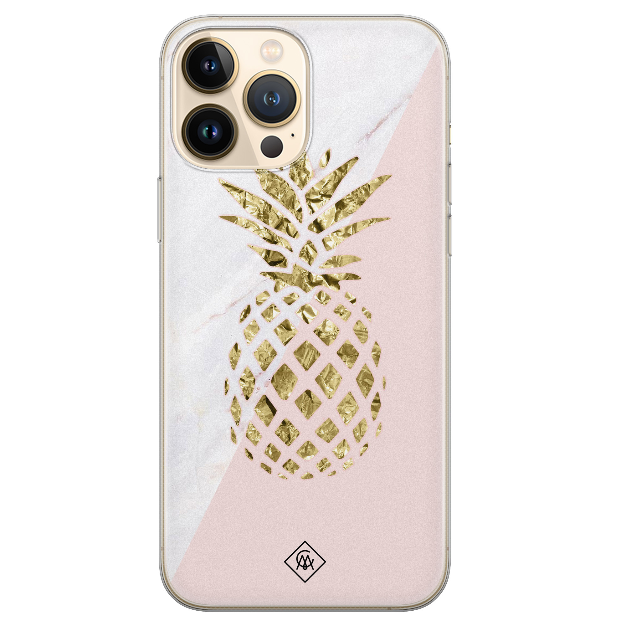 iPhone 13 Pro Max siliconen hoesje Ananas